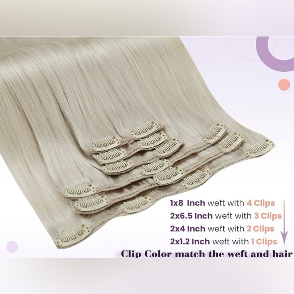 ♦️NEW In Box♦️LaaVoo Clip in Hair Extensions - Picture 5 of 5